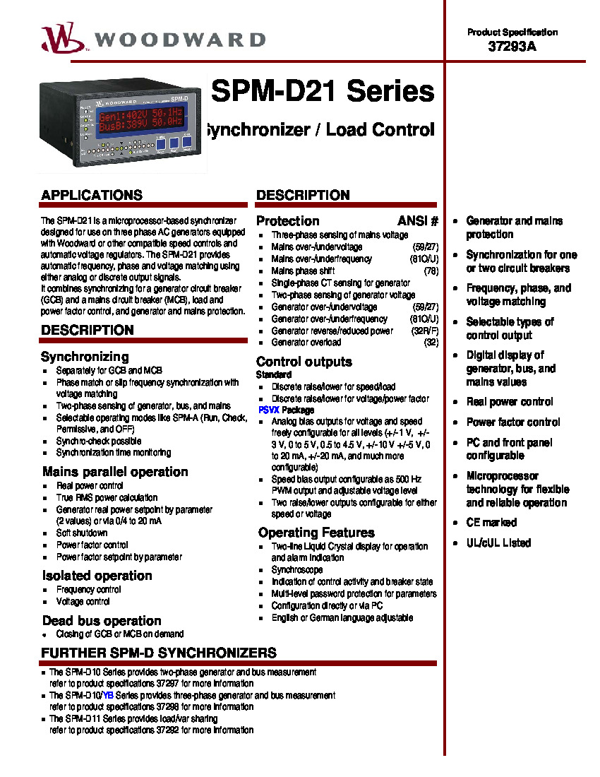 First Page Image of 8440-1023 SPM-D21 Manual.pdf